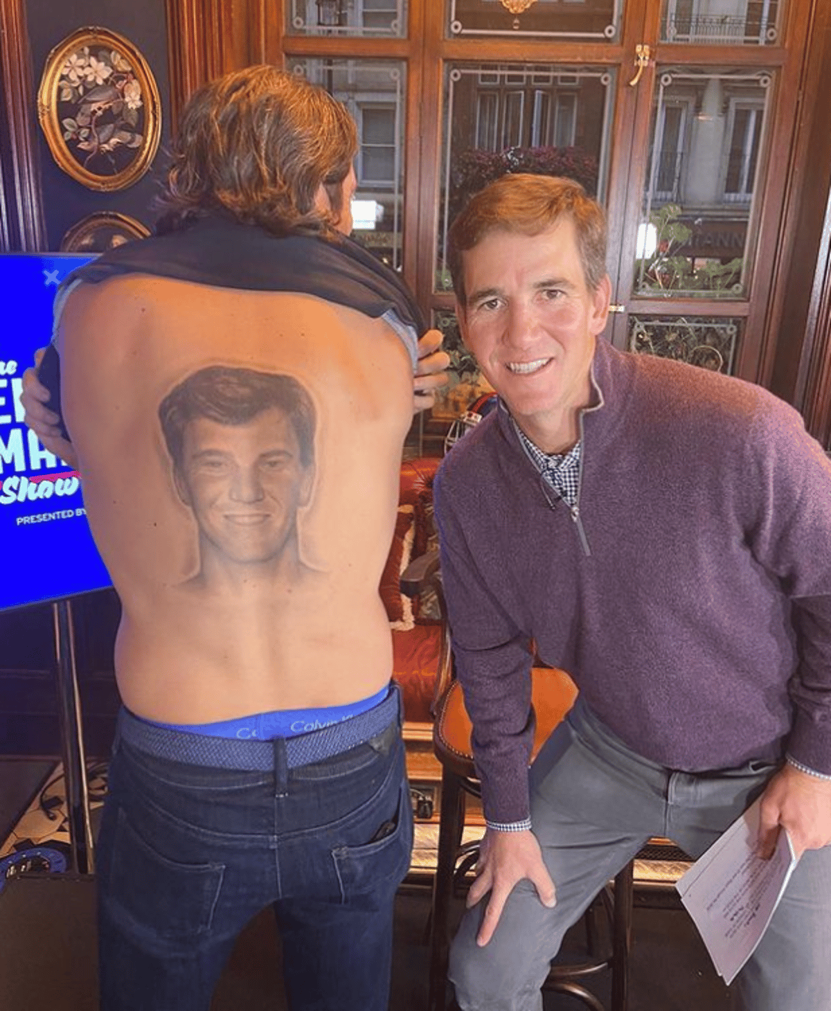Eli manning face shirt sale